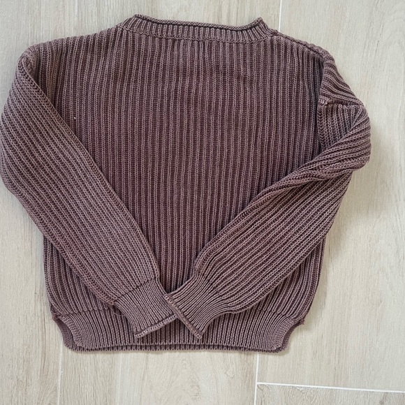 Brown Ribbed Sweater - Picture 4 of 4